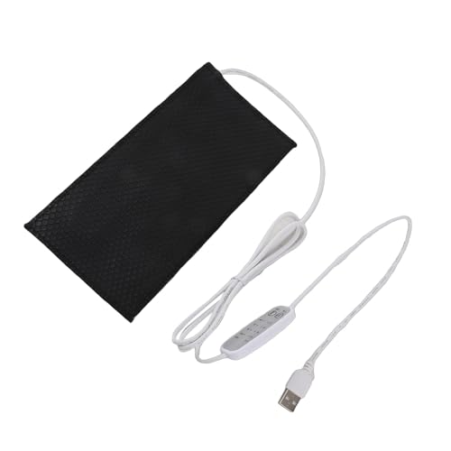 Reptile Heating Pad DC 5V Under Tank Terrarium with Temperature Control USB Power Safety 4 Gear Adjustment Reptile Heat Mat for Turtle Tortoise Snakes Lizard Gecko (20x25cm) - size: 20x25cm