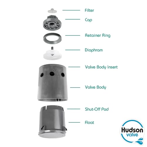 V Hudson Tank Valve for Livestock - 718H, nylon resin, Black