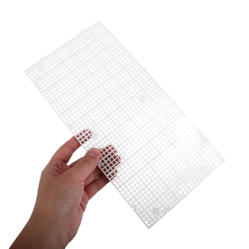 Luxshiny 10pcs Aquarium Fish Isolation Board Fine Mesh Plastic Egg Crate Divider Panel 30x15cm Detachable Grid for Breeding and Fish Tank Partition