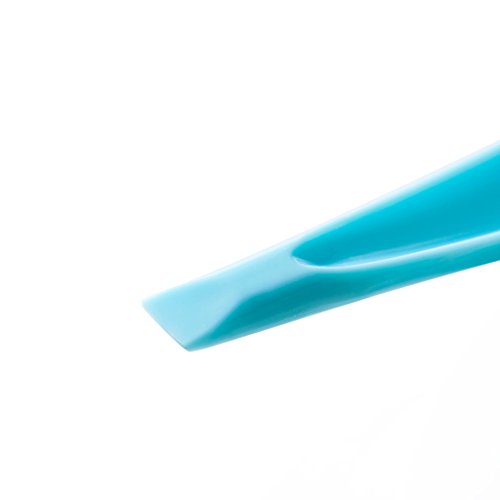 Plastic Scraper Label Scraper Label Peeler Can Opener, Eunion Plastic Multipurpose Stiff Scraper Scratch Free Cleaning Tool, 3 Pack, Blue