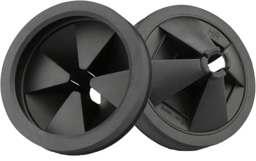 Funnit Garbage Disposal Splash Guards 3 3/8 Inch Sink Baffle for InSinkErator Evolution Series Removable Quiet Collar Drain Plugs （2 Pack）