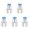 3/8 Female Npt Push to Connect Fittings,CEKER 4MM x 3/8" NPT Female Thread Air Fittings 4MM Quick Connect Air Lines Fittings Pneumatic Tubing Fitting Push in Connector 5Packs - size: 4MM X 3/8" FNPT