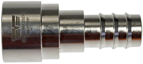 Dorman 800-917HP Metal Heater Hose Connector - 3/4 in. Tube x 3/4 in. Hose Compatible with Select Models (OE FIX) (Pack of 4) - size: 0.885 inches (Pack of 4)