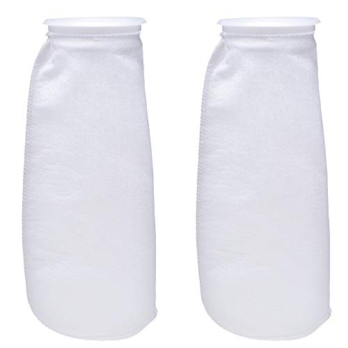 ALEGI Aquarium Filter Socks 4 inch by 14 Inch Long, 200 Micron - 4 Inch Ring Aquarium Felt Filter Bags (4 by 14 Inch - 10Pack) - size: 4 by 14 Inch - 10Pack