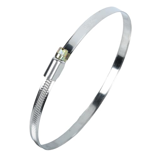10Pcs Narrow Band 9mm Steel Adjustable Hose Clamp Hoop 110-130mm HC110-130/9 (110-130mm) - size: 110-130mm