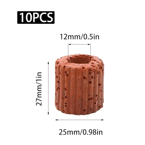 10 Pack 25mm Ceramic Aquarium Plant Weights - Pre-Wrapped Cotton Anchors for Substrate Planting