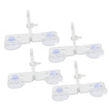4sets Aquarium Divider Clips Cups Isolation Board for Fish Tank Separation and Breeding Transparent Design for Easy Installation