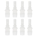 8Pcs Straight Hose Pipe Connector 8mm to 14mm Plastic Reducing Fitting for Garden Watering - size: 8mm to 14mm