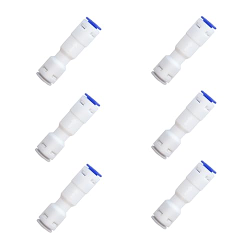 1/4" Push to Connect One Way Check Valve for Reverse Osmosis Water Filter,NSF Certified Plastic Quick Connect RO Fittings (6 pcs) - style: 1/4'' Inch，6pcs