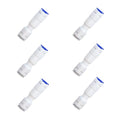 1/4" Push to Connect One Way Check Valve for Reverse Osmosis Water Filter,NSF Certified Plastic Quick Connect RO Fittings (6 pcs) - style: 1/4'' Inch，6pcs