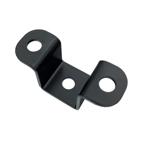 6 PCS 1x1" Square Pipe Tube Strap Clamps,1 inch metal u shaped bracket, steel u clamp bracket for mounting,Black - size: 1" x 1"