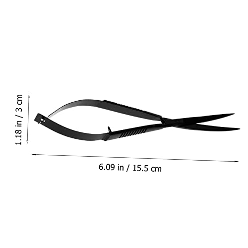 MERRYHAPY Aquarium Plant Scissors Portable Water Plant Trimming Tool Aquarium Scissor for Fish Tank Aquascaping and Maintenance Curved Design