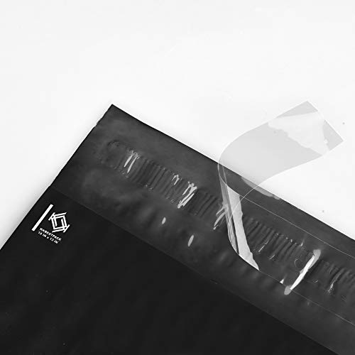 KKBESTPACK 100 Large Poly Mailers 10x13 Shipping Bags for Small Business – Self Sealing Package Envelopes (10 x 13 Pack of 100, Black) - color: Black, size: 10" x 13" 100 pcs