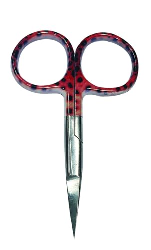 Creative Angler Scissors Trout Colored 3.5" for Fly Fishing or Fly Tying Tying (Standard, 3.5") (Brown)