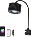 Lominie LED Aquarium Light, Full Spectrum Fish Tank Clip-on Saltwater Planted Light With Adjustable Gooseneck for Coral Tanks, Dimmable Nano Refugium Supports Remote WiFi - size: A20-S