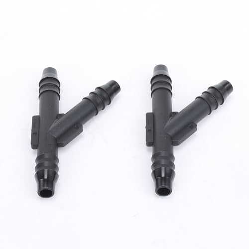 AC PERFORMANCE Plastic 5/16" Barbed Y Piece Pipe Hose Connector Joiner Tubing Splitter 3 Way, Pack of 2 - color: Y Shape, size: 5/16" - 2PCS