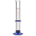 stonylab Graduated Cylinder, Laboratory Borosilicate Glass Graduated Measuring Cylinder with Plastic Hexagonal Base and Protective Collar, 100 ml - size: 100 ml