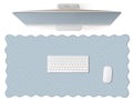 Cute Blue Scalloped Desk Mat with Polka Dot Large Mouse Pad Computer Mat Aesthetic Keyboard Mat for Desktop Laptop Protector for Office & Home - color: A6- Blue