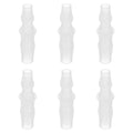 PATIKIL Hose Barb Reducer, 6 Pcs 5/16" to 1/4" Hose ID Connectors Joint Plastic Pipe Fitting Splicer Mender Union Adapter for Air Water Fuel Gas Aquarium, White - size: 5/16" to 1/4"