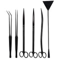 Segarty Aquarium Tools, 6 in 1 Stainless Steel Aquatic Plant Tweezers Scissor Spatula for Planted Freshwater Aquarium Landscaping Cleaning Tools Set & Fish Starter Kit