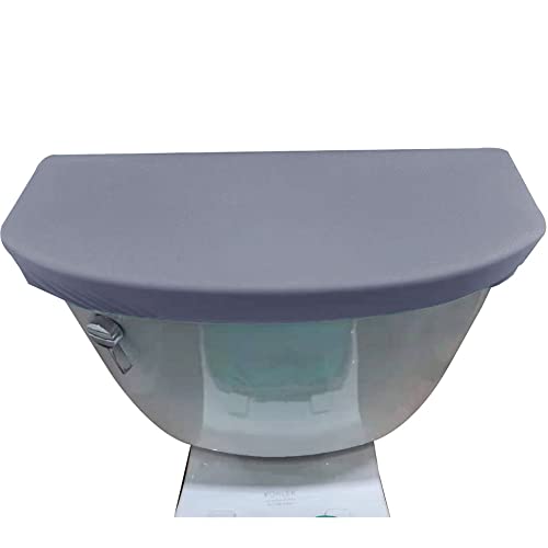 Madeals Velvet Toilet Tank Cover Soft and Absorbent, Comfortable Bathroom Toilet Tank Lid to Fit Different Sizes of Toilet Tank Grey - color: Gray