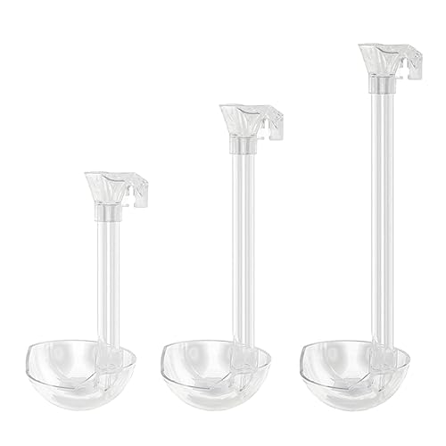 Aquarium Feeding Tube Dish Bowl for Fishtank with Detachable Frame for Shrimp Glass Shrimp and Snails Feeding Dish