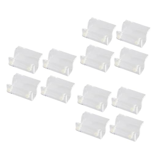 BESPORTBLE 12pcs Acrylic Fish Tank Cover Support Bracket Fixed Tool for Open Rib Aquariums Holder for Turtle Tanks Pet Boxes Compatible Thick