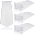 Tranqun 4 Pack Rectangle Filter Sock 200 μm 7 x 4.5 Inch Aquarium Filter Bags Aquarium Filter Accessories for Fish Tank Freshwater Saltwater Aquariums