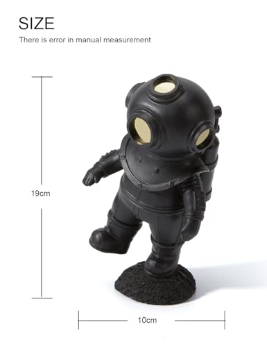 HAUCOZE Diver Figurine Statue Modern Space Sculpture Home Decor Table Centerpiece for Bedroom Office Gift 7.5 Inch