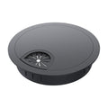 Desk Grommet 2 Inch 50mm, Zinc Alloy Computer Desk Wire Hole Cover, Office Desktop Cord Cable Hole Metal Ring, Black - size: 2" Black