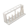ULTECHNOVO Portable Plastic Test Tube Holder Rack Water Quality Test Tube Organizer for School Laboratory - Design for Stability White
