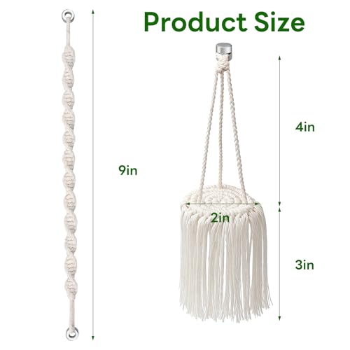Jumping Spider Accessories – 2 Pack Handmade Natural Jute Rope Bridge Swings, Magnetic Mount Jumping Spider Enclosure Decor for Medium Enclosures
