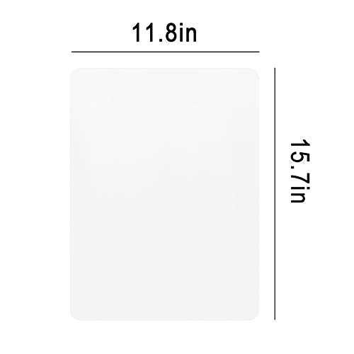 Gartful 3PCS Medium Silicone Mat for Crafts, Resin Jewelry Casting Molds Mat, Placemat, Multipurpose Countertop Protector Pad for Nail Arts, Paints, Epoxy, Resin, Translucent(15.7 x 11.8 inch) - color: Translucent, size: 3pcs - 15.7 x 11.8 inches