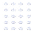 AQUANEAT 20 Packs Suction Cups 0.8 Inch Clear Sucker Pads Without Hook for Glass Home Organization Decoration - size: 0.8 in