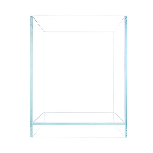 Nano Tall Rimless Aquarium Low Iron Frameless Fish Tank, Extra Clear with Floating Air Style, for Aquariums or Terrariums - size: 2.3 GAL 7.9x7.9x9.8 in
