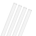 M METERXITY 4-Pack Clear Rigid Acrylic Pipe, 6mm[0.24"] ID x 8mm[0.31"] OD Plastic Round Tube for Water Cooling System/Lamps/Fountains/Aquariums/Display Stand, Acrylic Tubing [305mm/12IN] - size: 6mm ID x 8mm OD