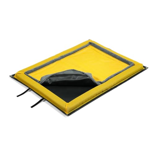 PIG Outdoor Filter Berm Pad | Absorbs 1.34 gallons | 27” W x 39’ L x 2.25” H | PMB30607 - size: 27”W x 39’L (1.34 Gallons)