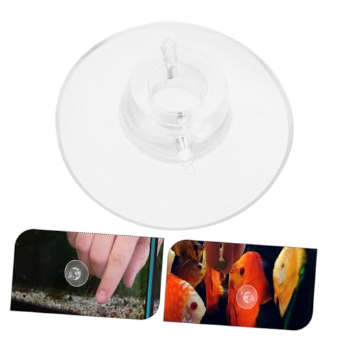 Abaodam 20 Pcs Aquarium Suction Cups with Adjustable Ties Plant Holder for Fish Tank Strong Vacuum Cups for Secure Aquatic Plant Positioning for Moss and Shrimp Nests