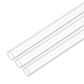 uxcell 3Pcs Clear Rigid Acrylic Pipe, 7mm (0.28") ID x 9mm(0.35") OD 300mm(12") Length Plastic Round Tube PMMA Tubing for Plumbing Lighting Aquarium Tube Water Cooling System - size: 7mm (0.28") ID x 9mm(0.35") OD x 300mm(12") L