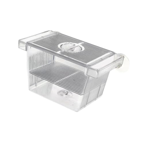 Fish Breeding Isolated Box Float Hatching Separation Acrylic Hatching Box Fish Tank Hatchery for Clownfish Guppy, S - size: S