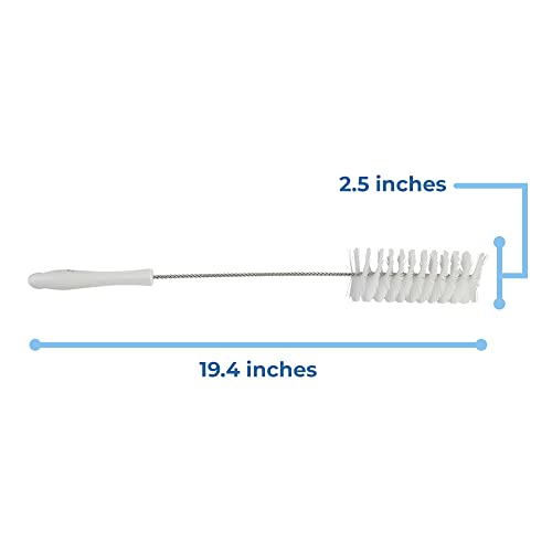 Vikan 53705 Tube Brush,2.4",PP/PBT,White - color: White