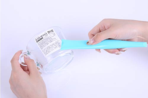 Plastic Scraper Label Scraper Label Peeler Can Opener, Eunion Plastic Multipurpose Stiff Scraper Scratch Free Cleaning Tool, 3 Pack, Blue