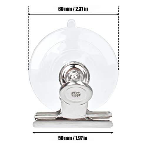 12 Pieces Suction Cup Clips Advertising Suction Cup with Screw Clear Sucker Pads for Hanging Home Office Accessories
