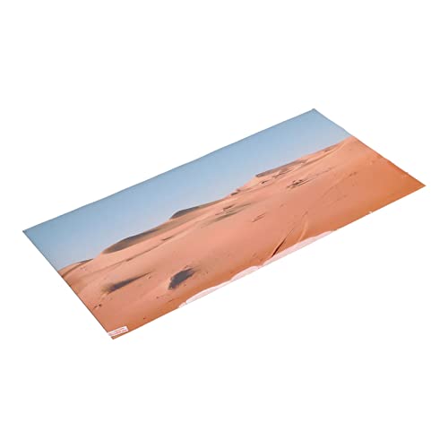 Aquarium Poster PVC Self Adhesive 3D Desert Style Fish Tank Background Decoration, Vivid Underwater Scenery Wallpaper for Freshwater and Saltwater Tanks (91 * 50CM) - size: 91*50CM