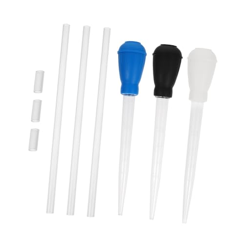 Levemolo 3pcs Fish Tank Water Changer Manual Siphon Cleaner for Aquariums Easy Use Water Changer for Cleaning Fish Waste and Gravel and Lightweight Design