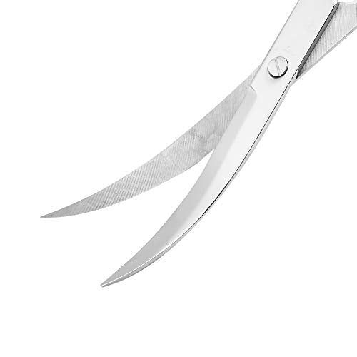 Aquascaping Scissors for Aquarium Plants Stainless Steel Curved Tip Trimmers 8 5 inch Handle