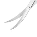 Premium Stainless Steel Aquarium Plant Scissors Flexible Water Plant Trim Tool, Easy to Operate for Trimming Small Plants in Aquariums, 2.4" Curved Scissors (wave cut)
