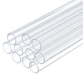 uxcell 10 Pcs Clear Plastic Rigid Tubing 10mm ID x 12mm OD, 0.5 Meters Length Round Polycarbonate Tubing for Aquarium Water Pipe, Water Cooling System, Plumbing - size: 10mm x 12mm