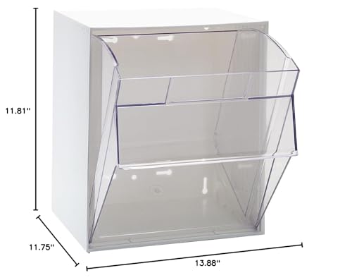 Bin Unit,1 Tip Out Bin,White - size: 14" H x 12" W x 12" D, style: 1 Drawers Tip Out Cabinet White