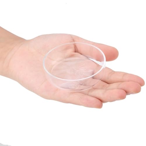 Acrylic Shrimp Feeding Dish – Flower Design Aquarium Food Bowl for Small Reptiles, Easy Clean Fish Tank Feeder Tray